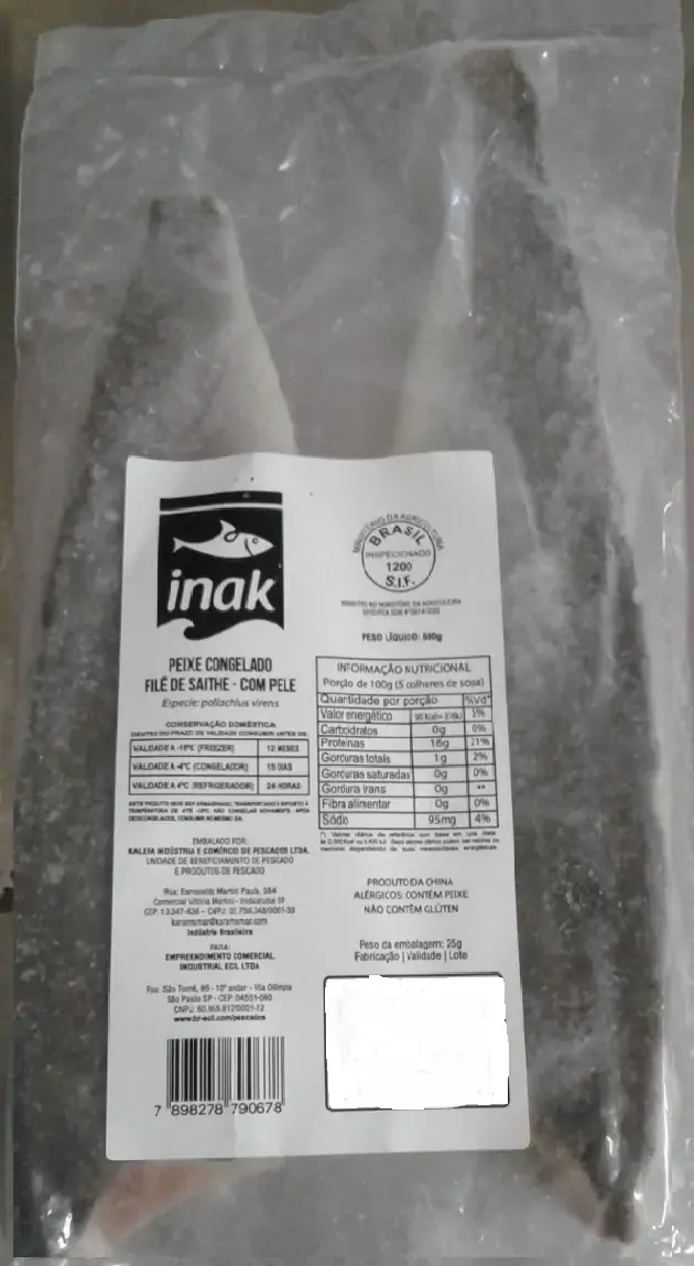 Peixe File De Bacalhau Quatro Mares 500g Congelada