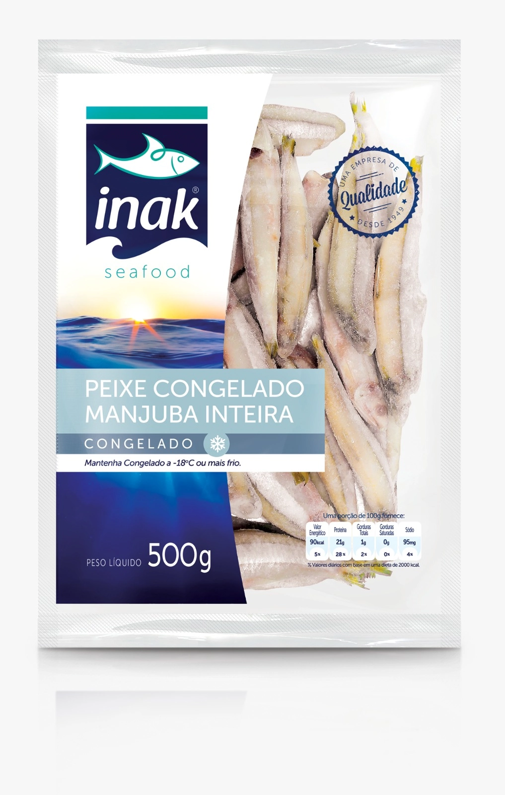 Peixe Manjuba Inak 500g Congelada