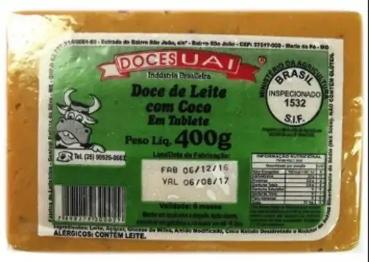 Doce De Leite Com Coco Uai