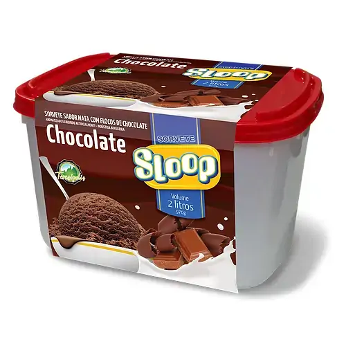 Sorvete Sloop Chocolate Pote 2l