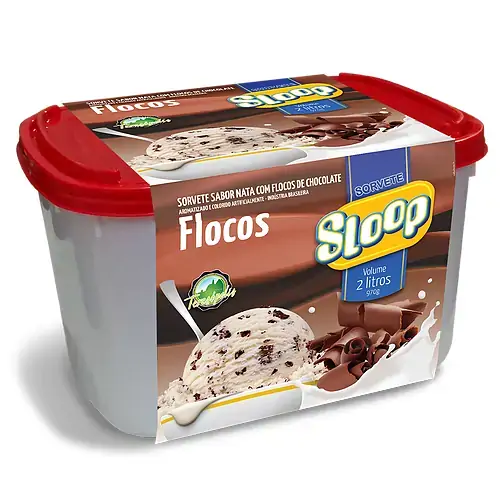 Sorvete Sloop Flocos 2l