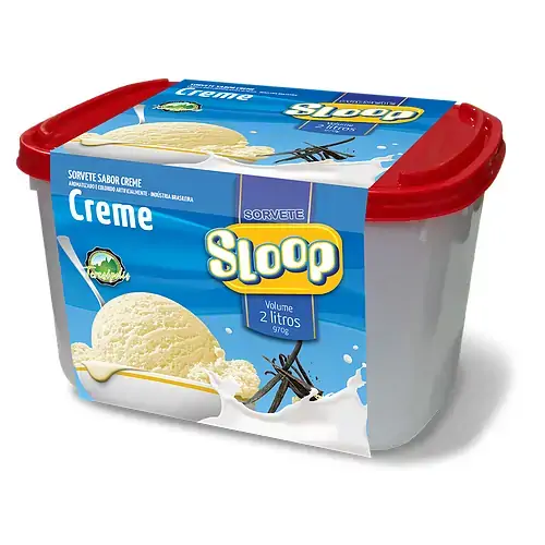 Sorvete Pote Creme 2l Sloop