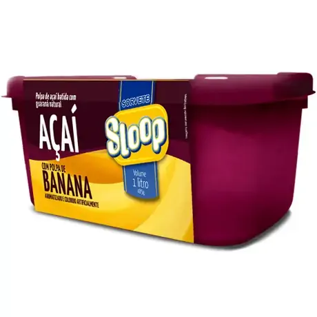 Sorv. Sloop Acai C/polpa De Banana 1l