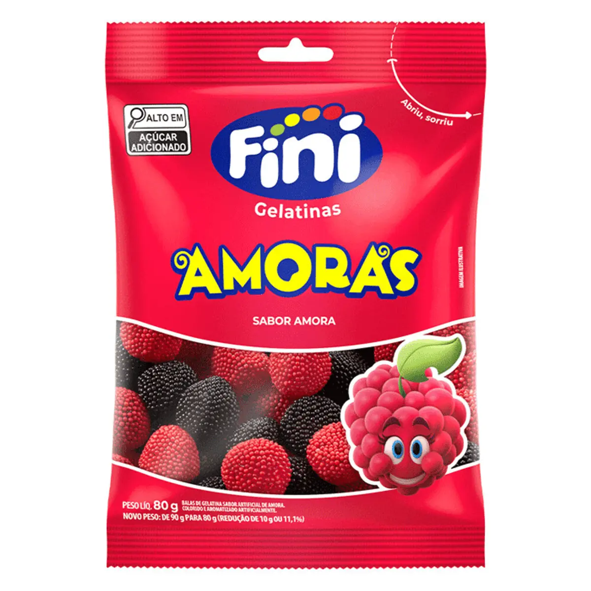 Bala de Gelatina Fini Amoras 90g