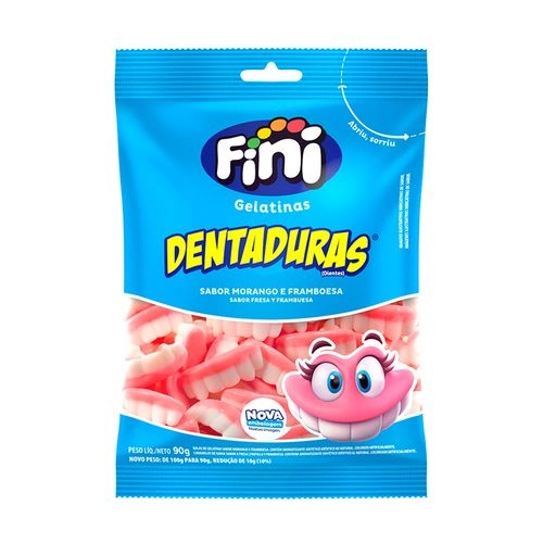Bala Gelat Dentadura Color Fini