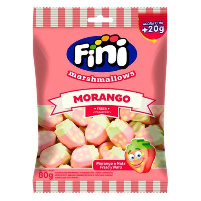 Guloseimas Fini Marsh Morango