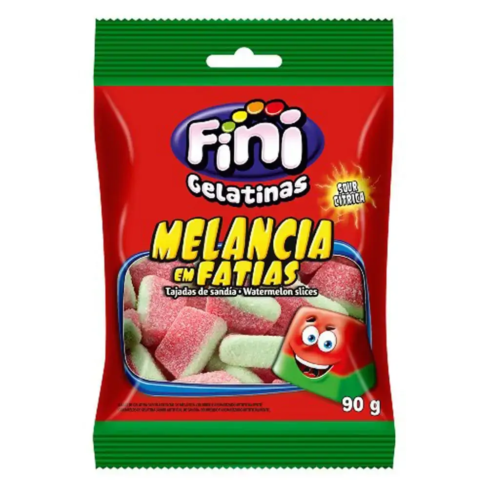 Bala Fini Fatias De Melancia 90gr