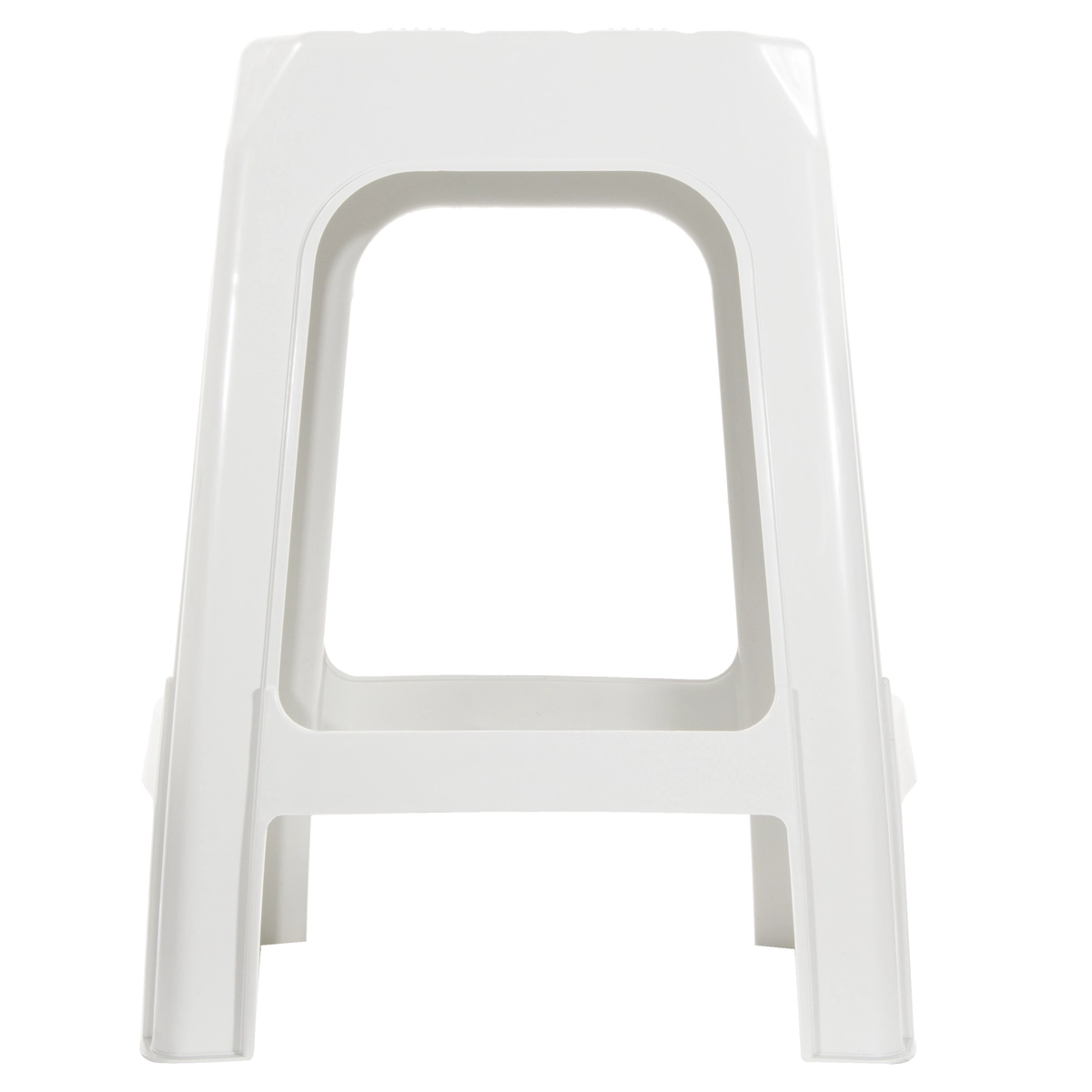 Banqueta Prática Branca Plástica Arqplast 35cm X 35cm X 45cm