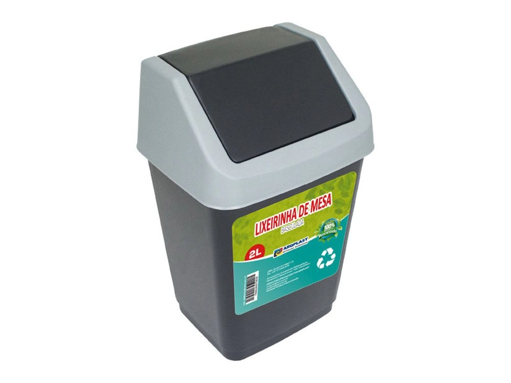 LIXEIRA DE MESA BASCULADA 2L AMN
