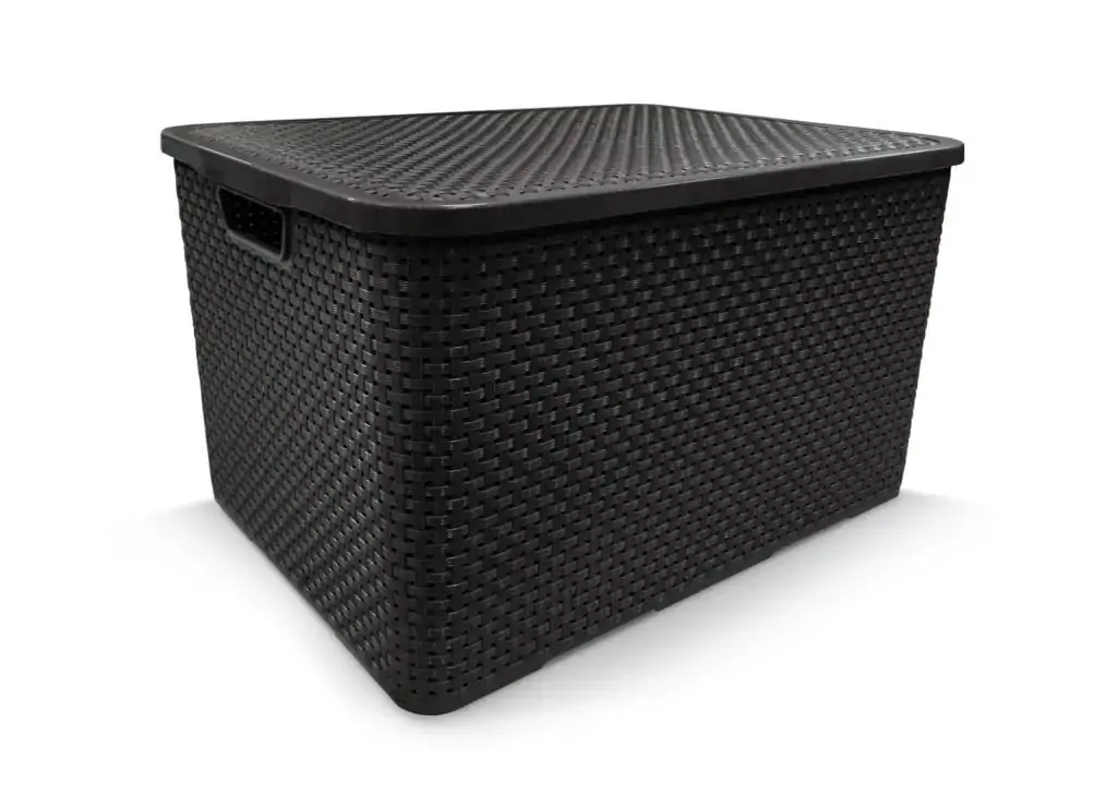 Caixa Arqplast Rattan 15l Preto