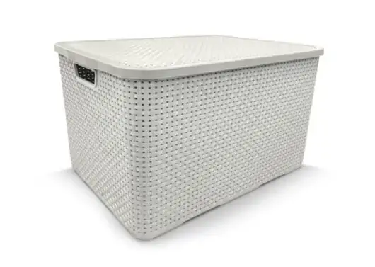 Organizador Rattan 40lts Bca Arqplast