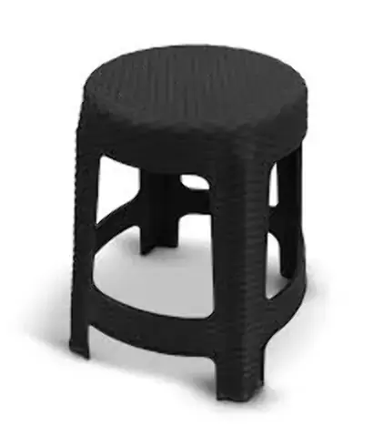 Banqueta Premium Arqplast Rattan Preta
