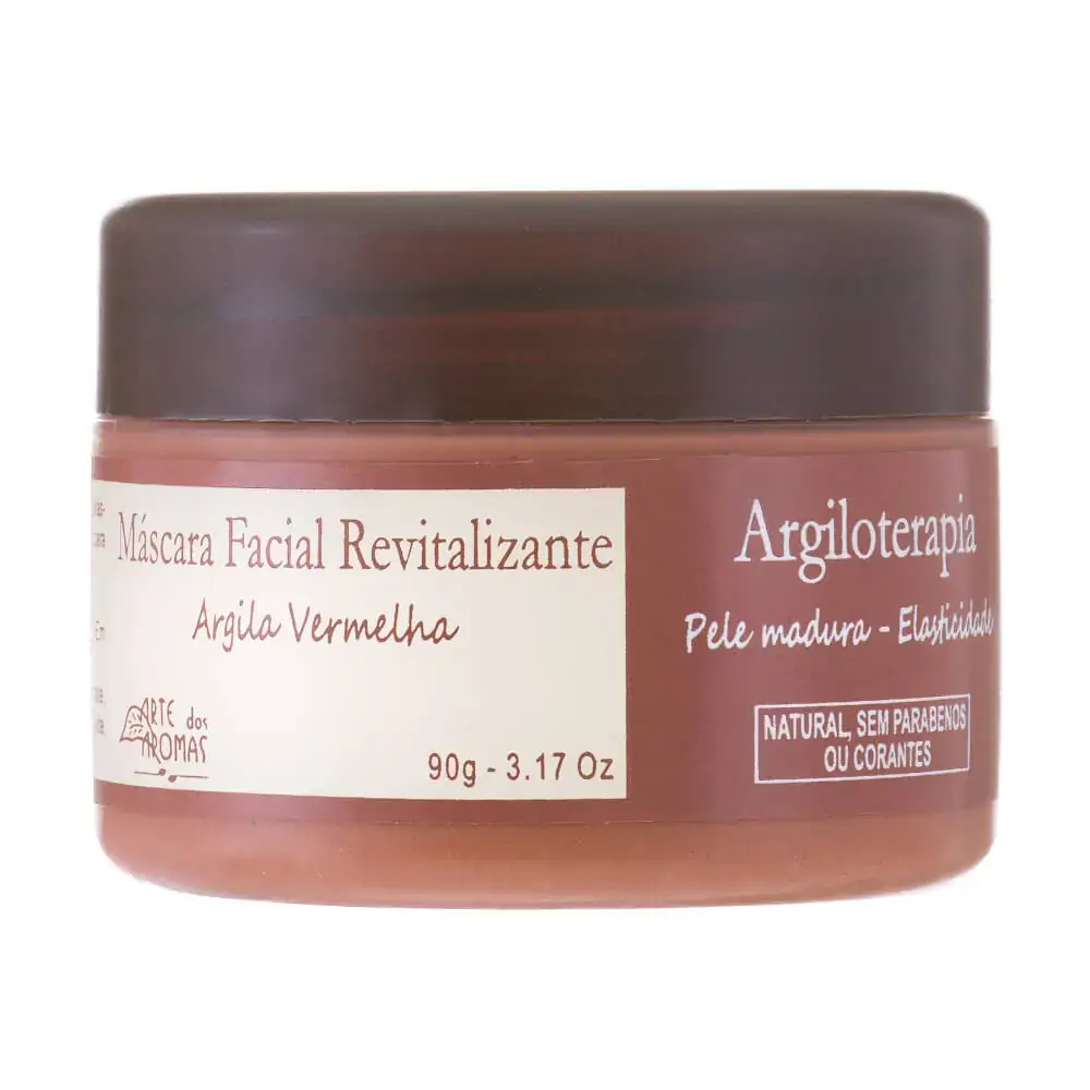 Mascara De Argila Vermelha 90g Arte Dos Aromas