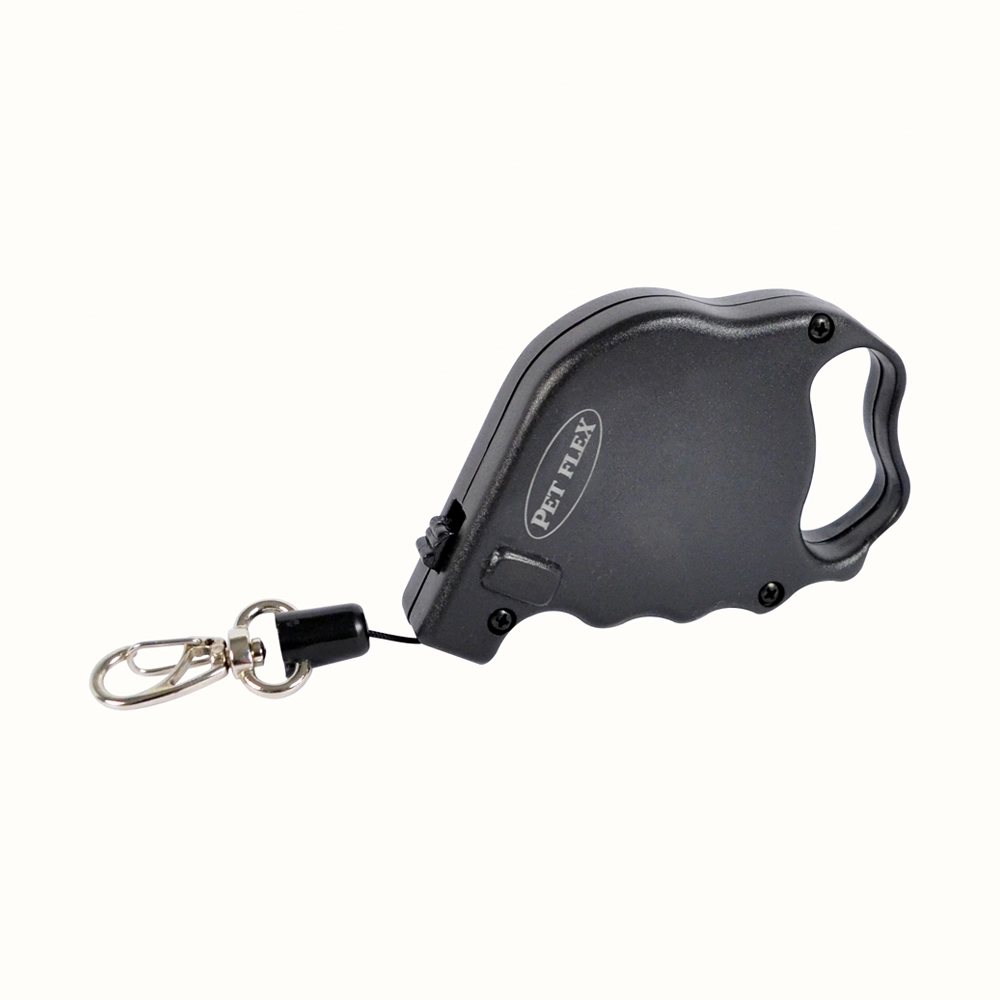 Guia Retrátil Classic Preta Pet Flex até 5kg - 2m