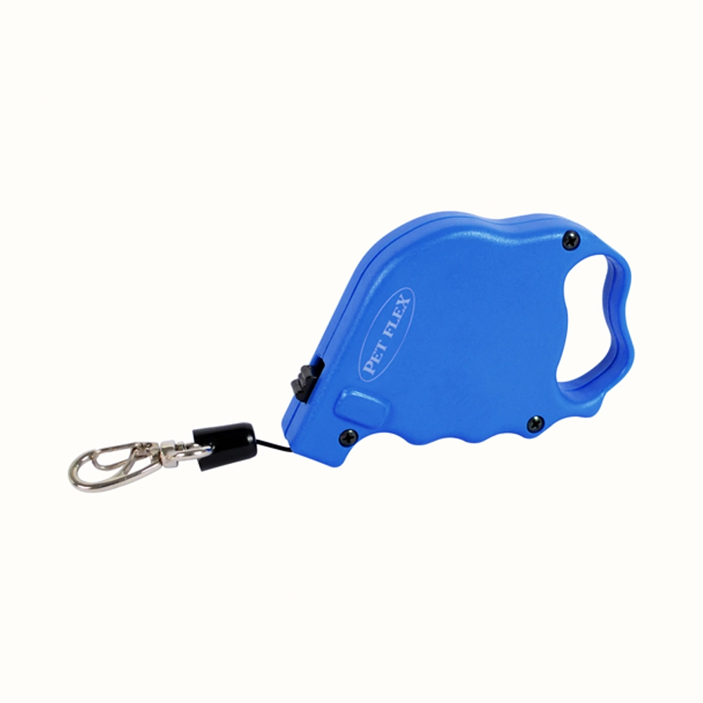 Guia Retrátil Classic Azul Pet Flex até 5kg - 2m