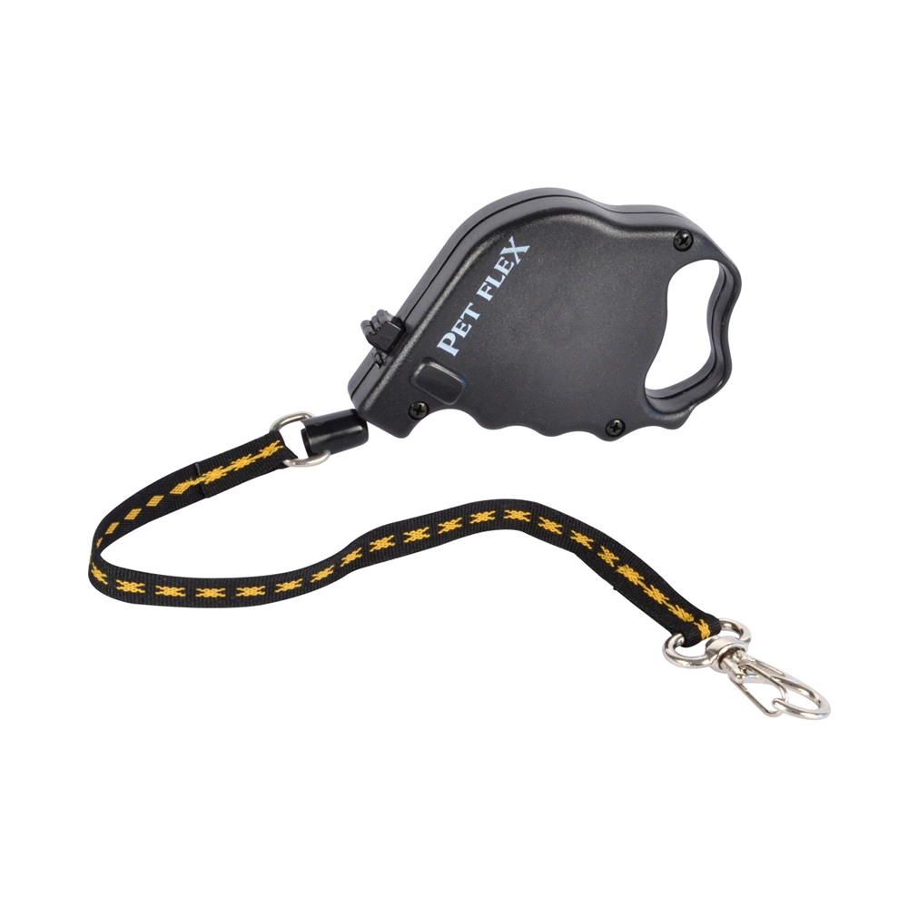 Guia Retrátil Premium Preta Pet Flex até 7kg - 3m