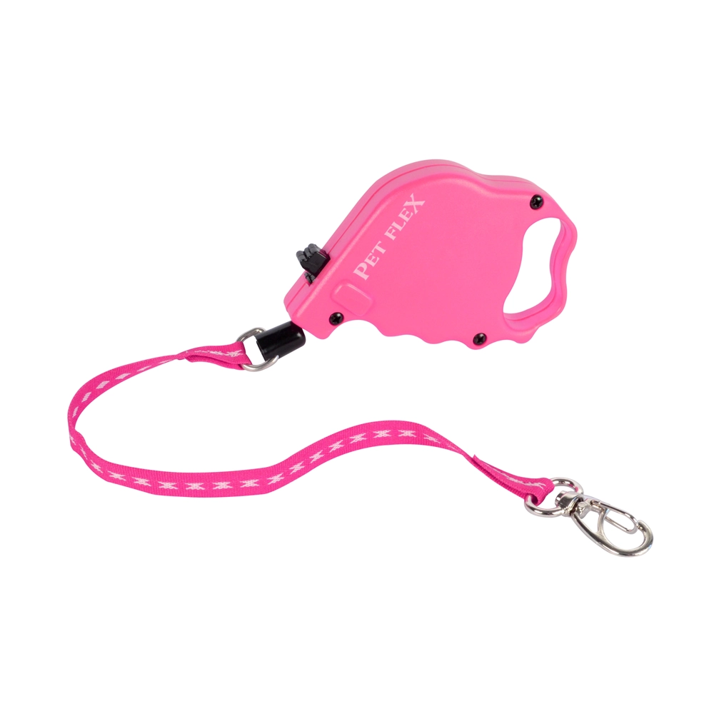 Guia Retrátil Premium Rosa Pet Flex até 7kg - 3m