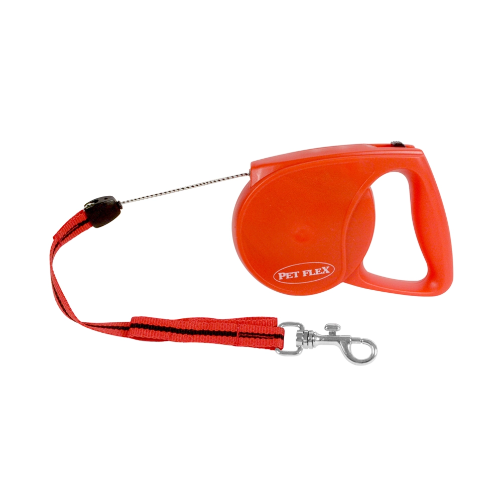 Guia Retrátil Premium Vermelha Pet Flex até 20kg - 4m