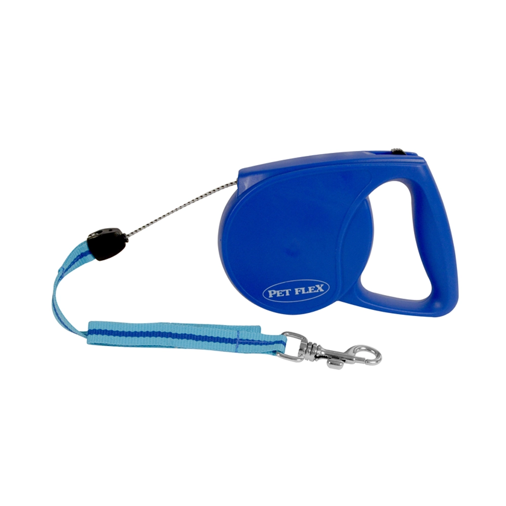 Guia Retratil 4mx20kg Azul Pet Flex