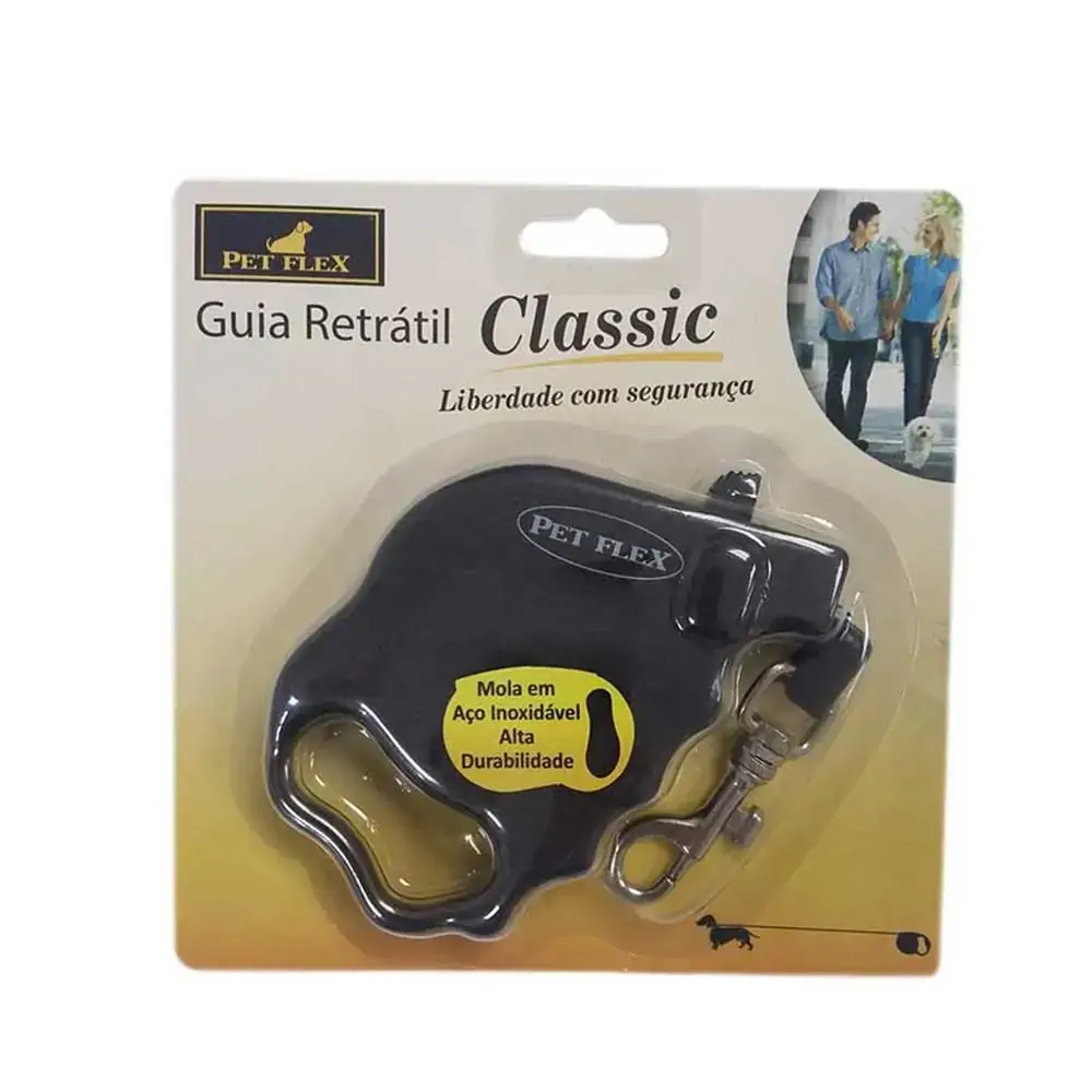 Guia Retrã¡til De Fita Para Cã Es De Atã© 18 Kg Pet Flex