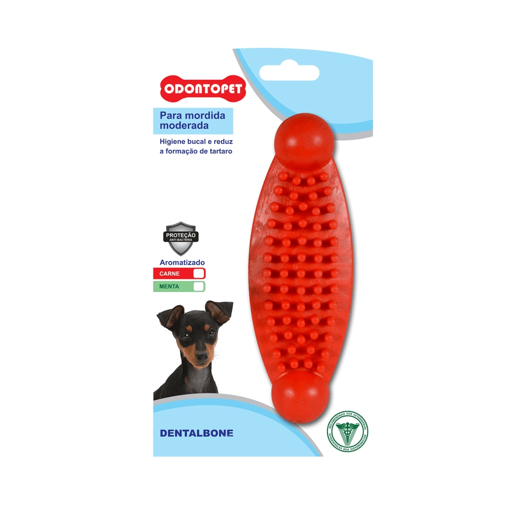 Brinquedo Dentalbone Massageador Azul Odontopet Até 7kg