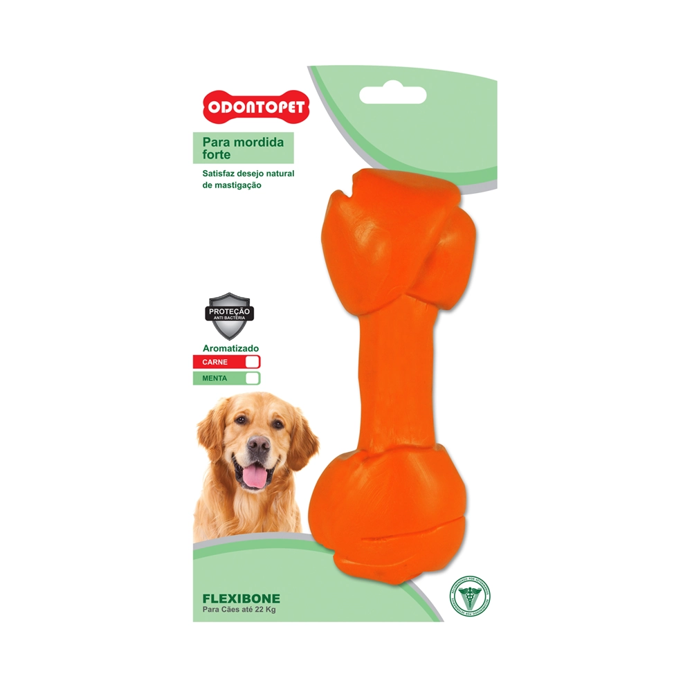 Brinquedo Mordedor Flexibone Big Caes Ate 22kg Odontopet Un
