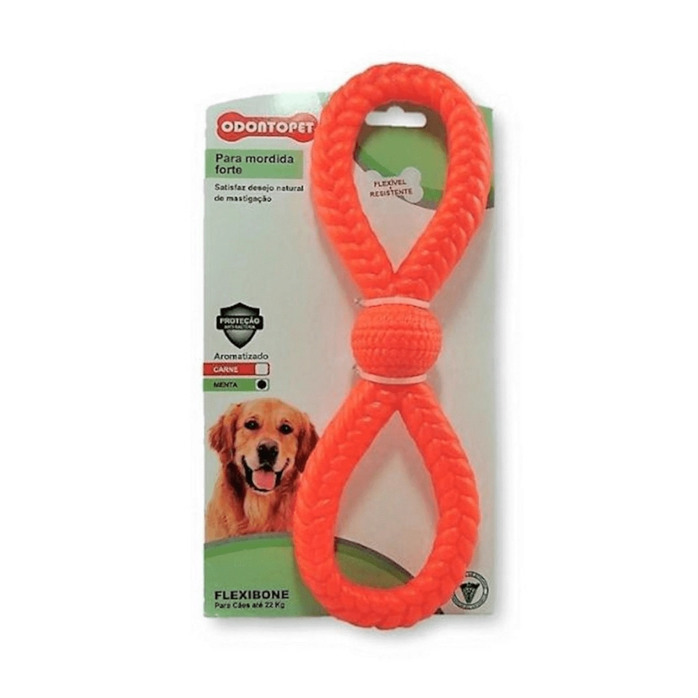 Brinquedo Argola Dupla Flexi Odontopet Até 22kg