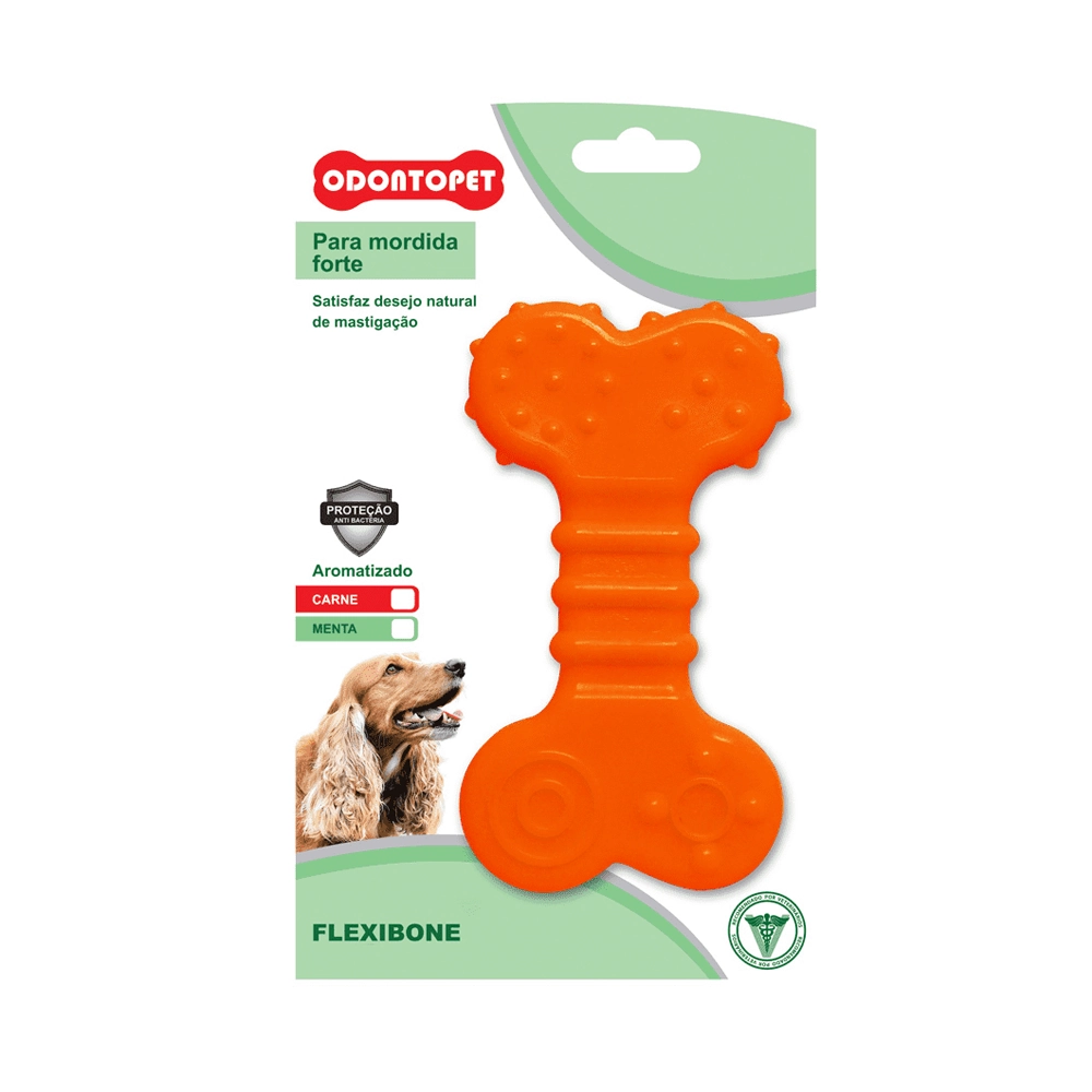 Brinquedo Osso Flexibone Flat Odontopet Até 15kg