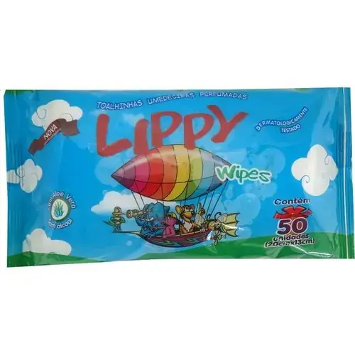 Toalhas Umedecidas Perfumadas 50 Unidades Lipp