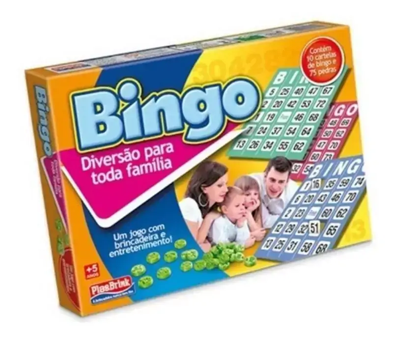Jogo De Bingo Com Cartelas E Pedras - Brinquedo Infantil