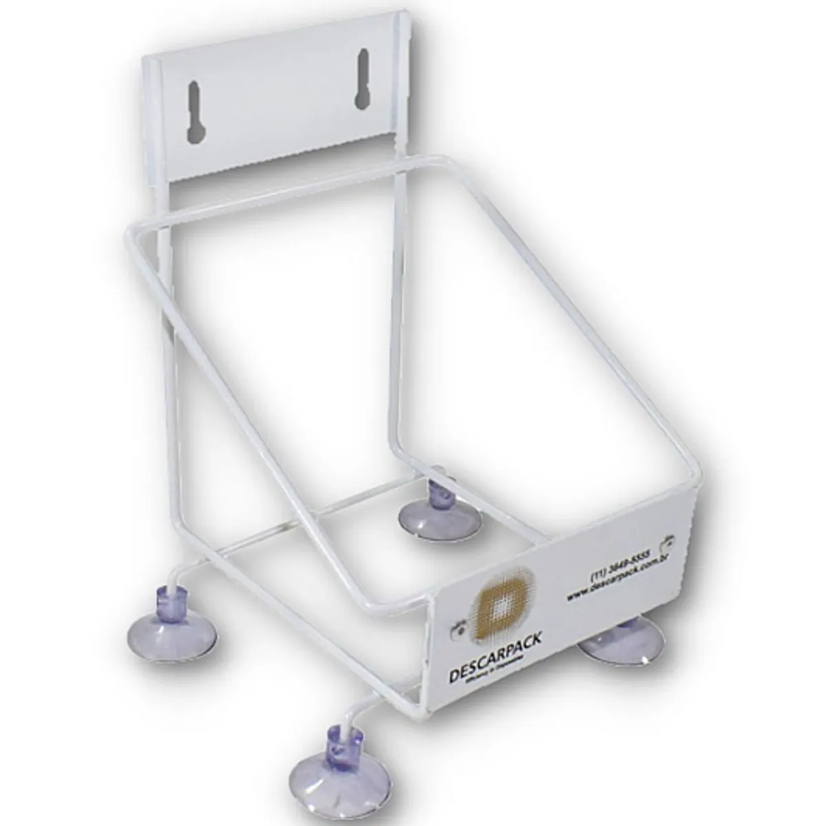 Suporte Em Metal Para Coletor De Papelão Descarpack - 1,5 Litros