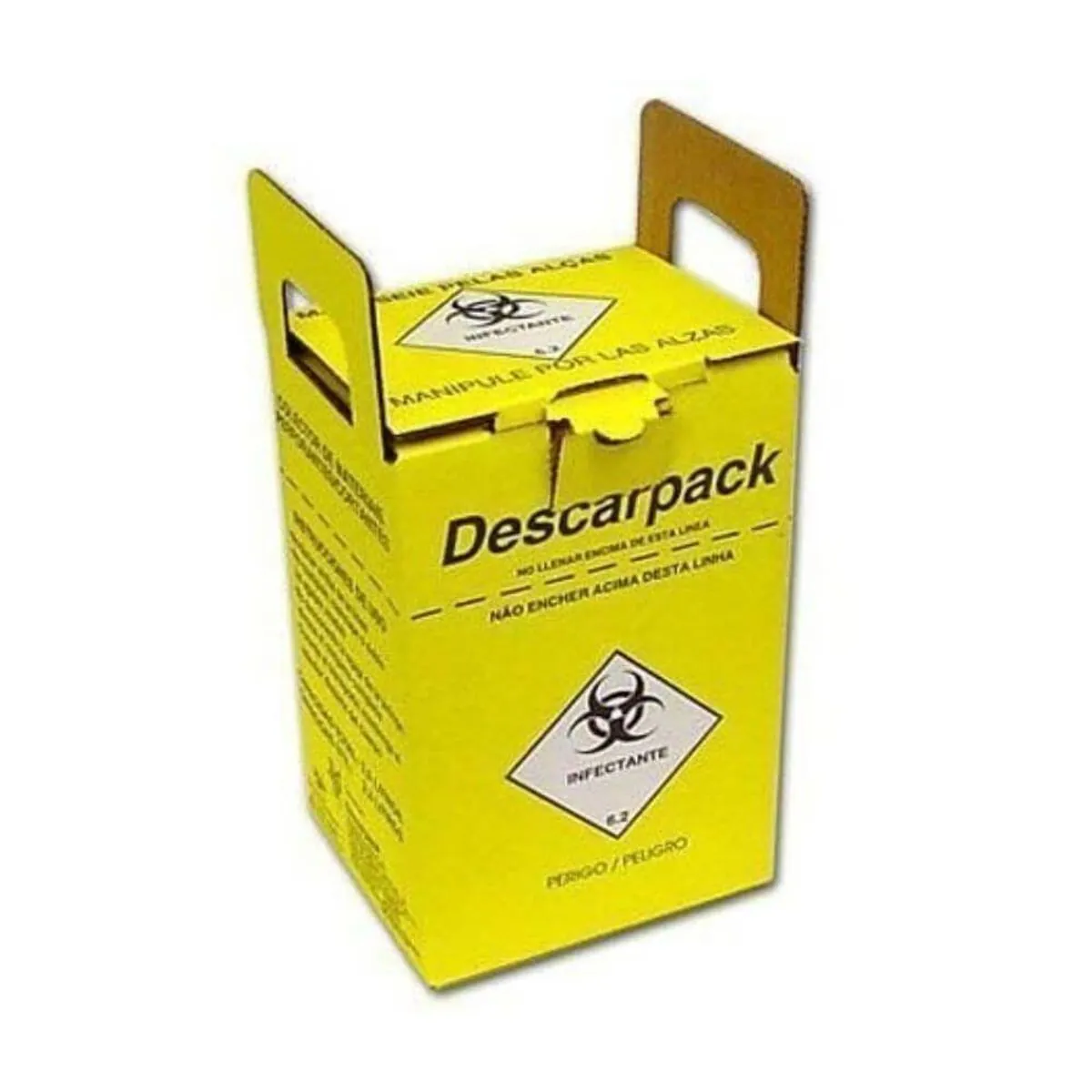 Coletor de Material Perfurocortante Descarpack - 3L - Coletor De Material Perfurocortante Descarpack