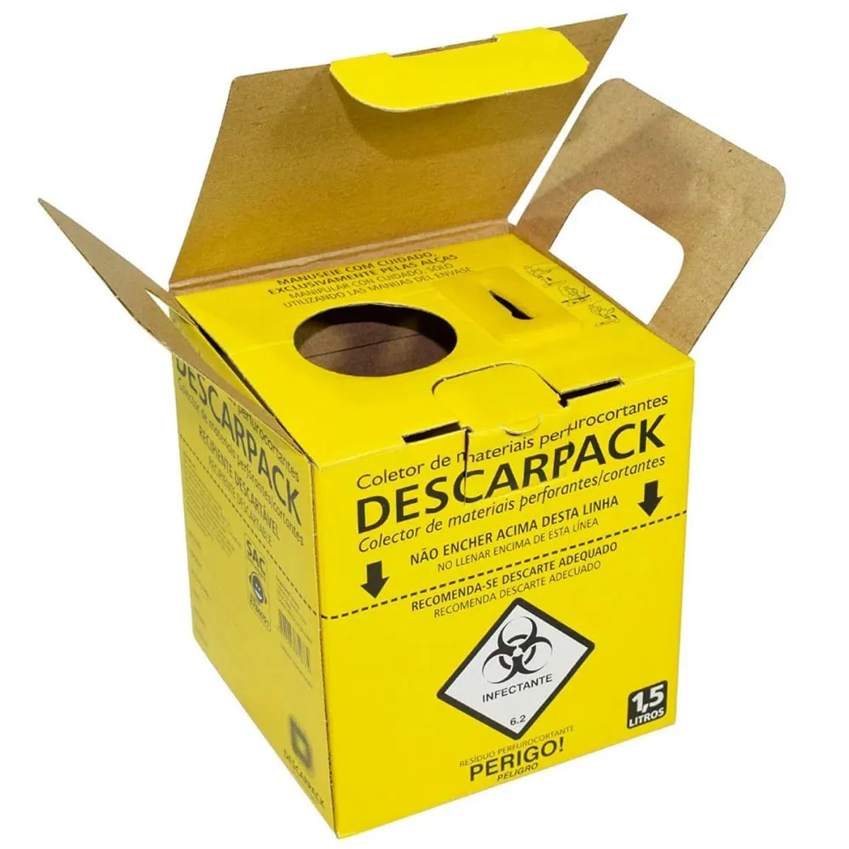Coletor De Mat.perfuro Cortante 1,5l Descarpack