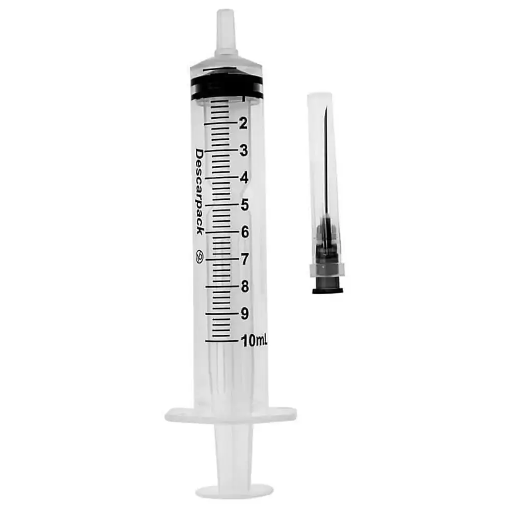 Seringa 10 Ml C/ag Liso Descarpack