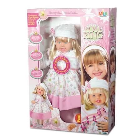 Brinq. Boneca Rose Ring Cantiga De Roda