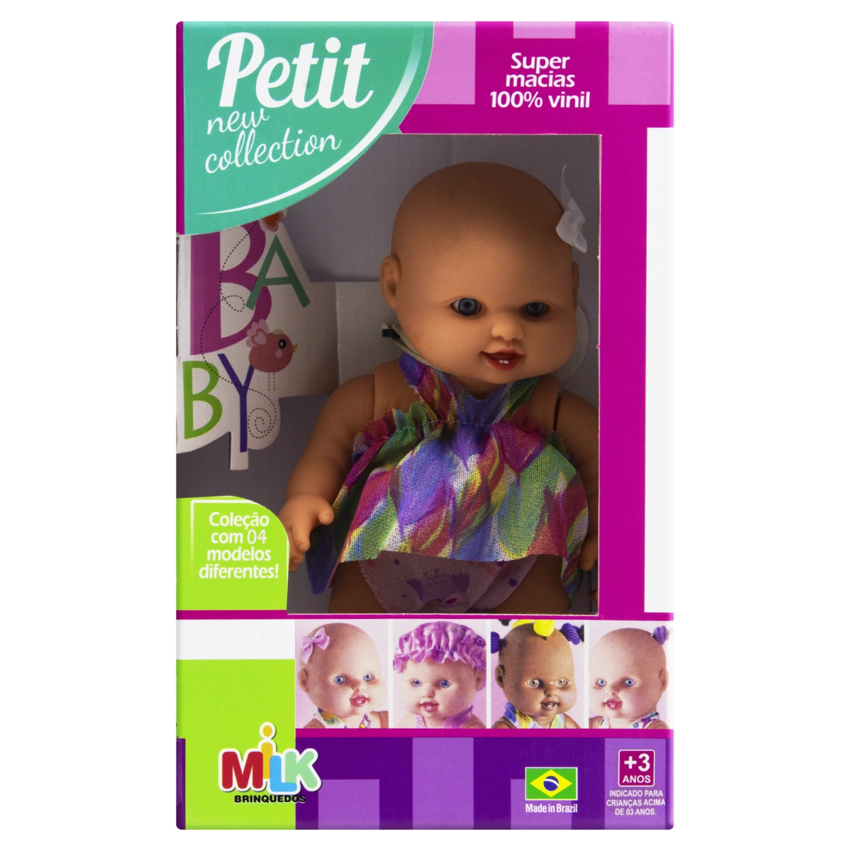 Boneca Lacinho Milk Brinquedos Petit