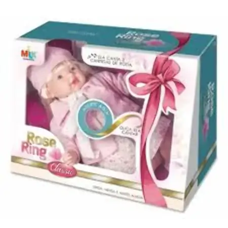 Boneca Milk Brinquedos 380 Rose Ring Cl