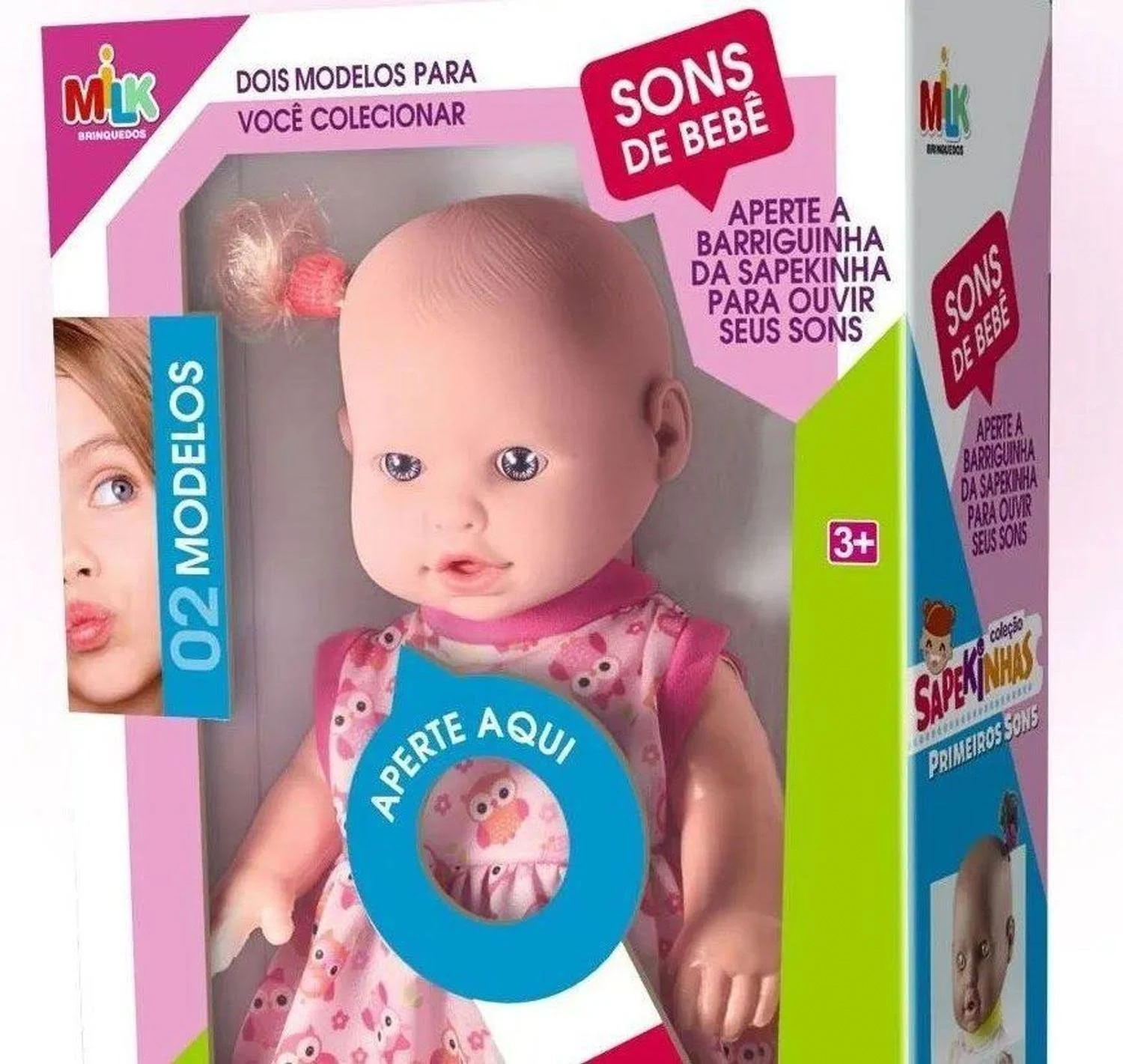 Boneca Sapekinha Primeiros Sons Milk 478
