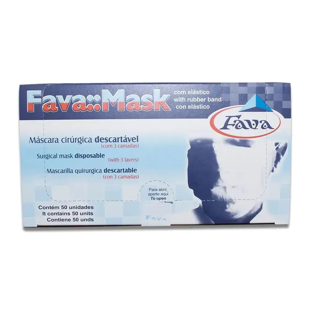 Mascara Descartavel Fava Com Elástico 50un
