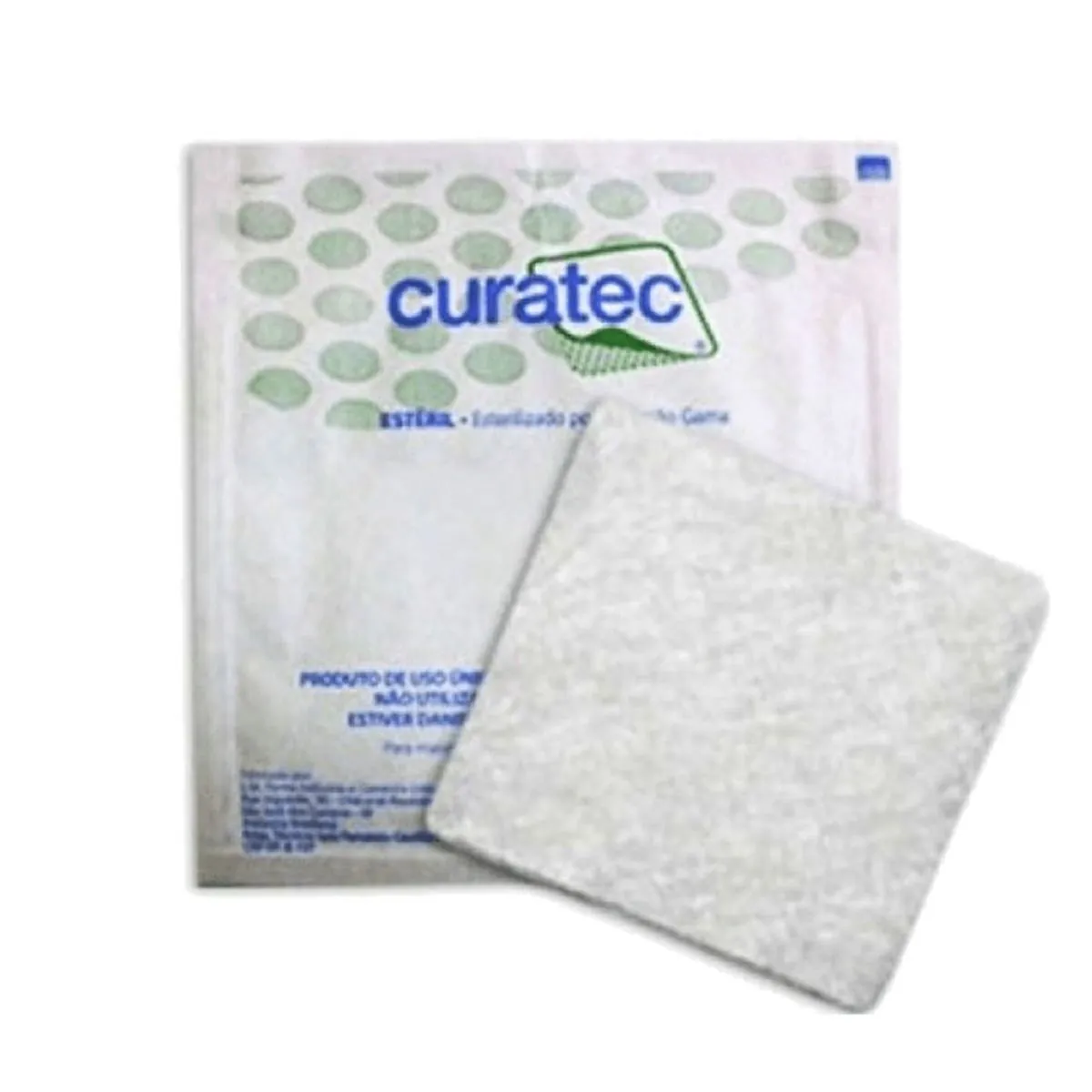 Curativo Curatec Alginato Cálcio Sódio 10x10cm - unidade
