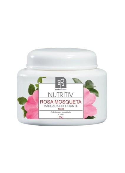 Mascara Esfoliante Facial Natuflores 55g Rosa Mosqueta