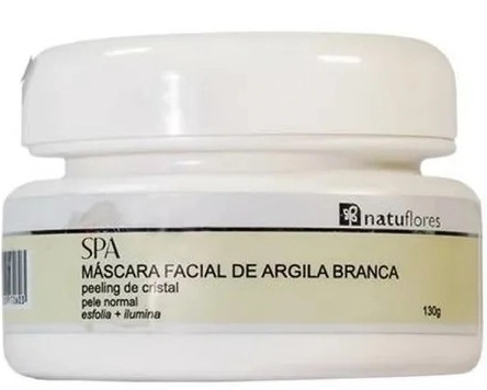 Mascara Facial Natuflores 130g Argila Branca