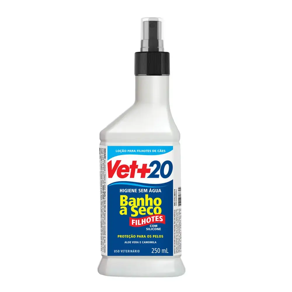 Banho a Seco Vet+20 Filhotes 250ml