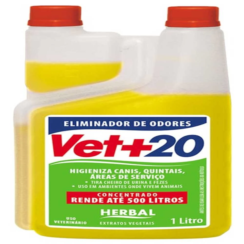 Eliminador de Odores Vet+20 Herbal 1L