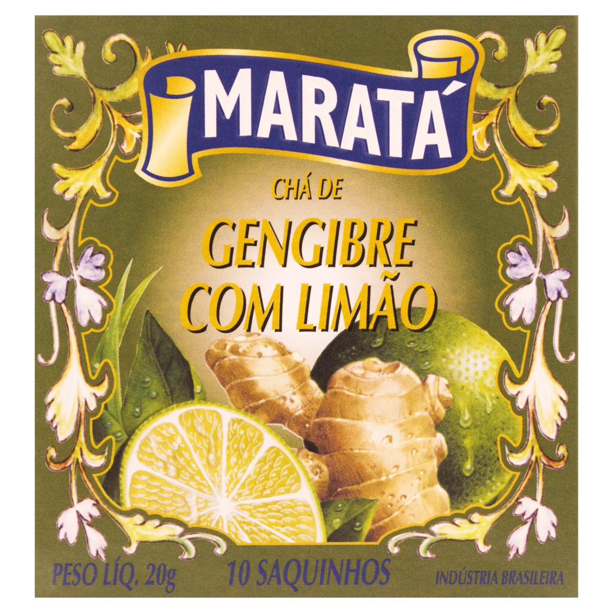 Chá Gengibre Com Limão Maratá Caixa 20g 10 Unidades