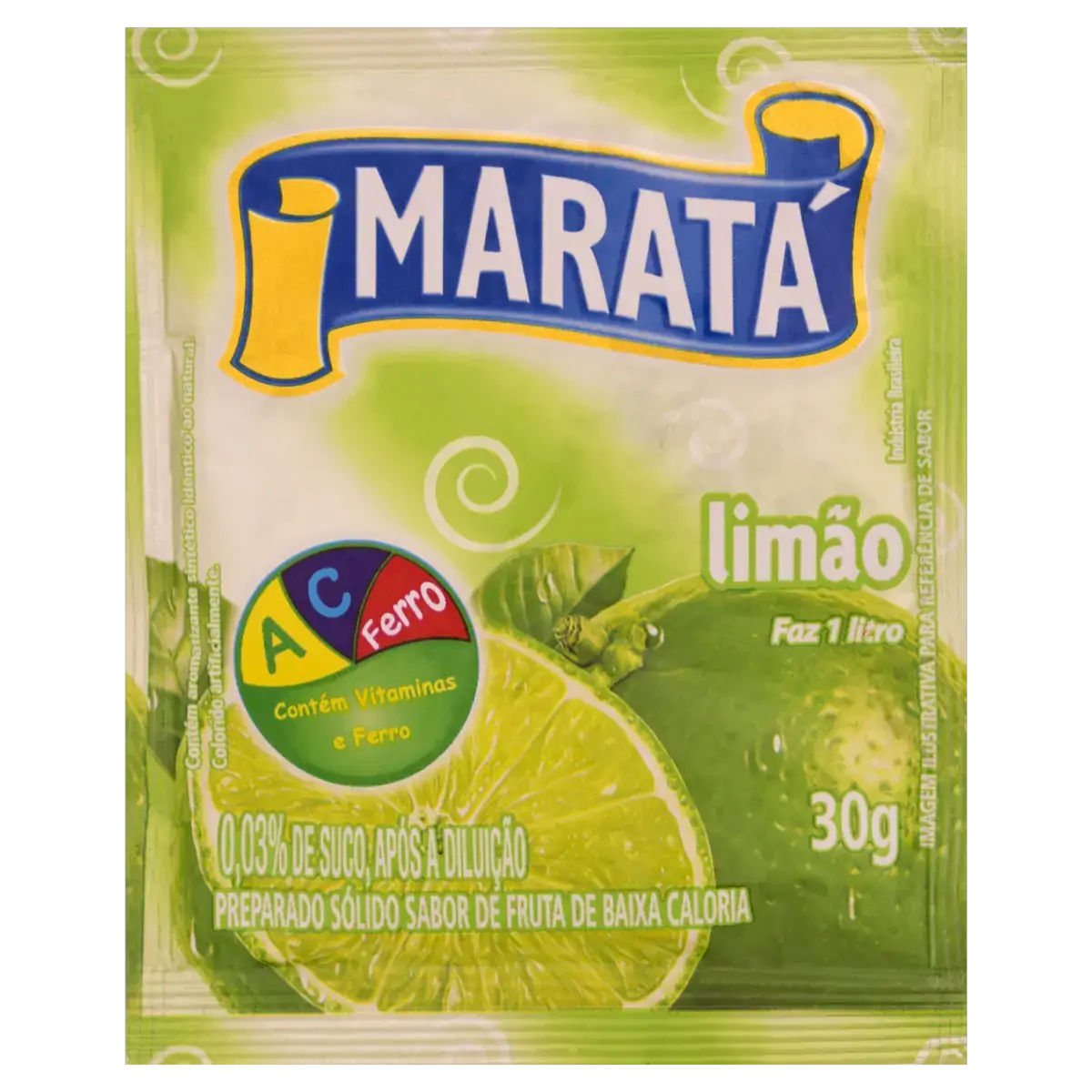 Refresco Em Pó Limão Maratá Pacote 30g