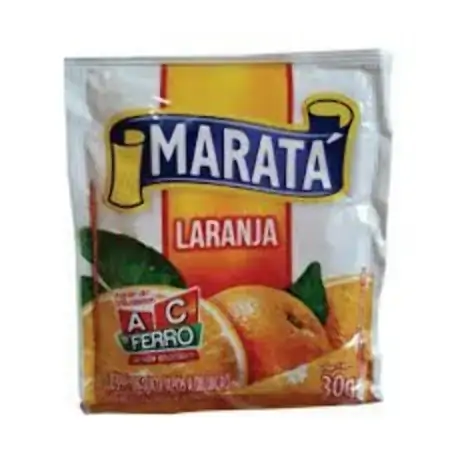 Refresco Em Pó Laranja Maratá Pacote 30g