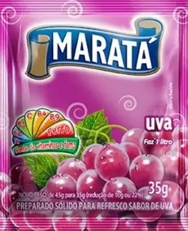 Refresco Em Pó Uva Maratá Pacote 30g