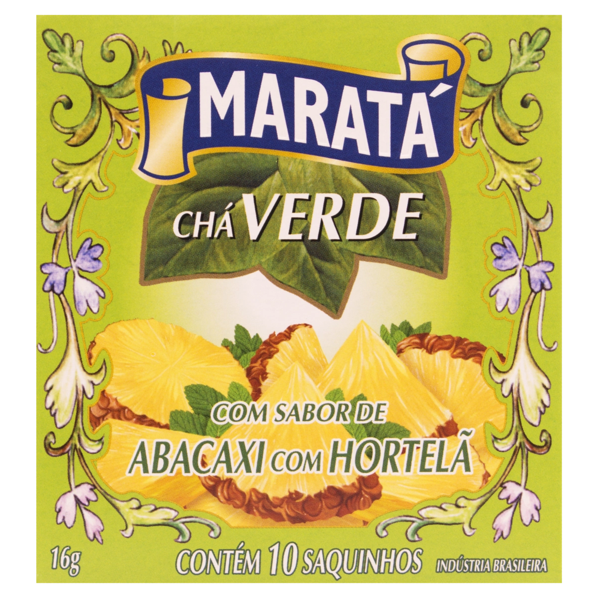 Chá Verde Abacaxi Com Hortelã Maratá Caixa 16g