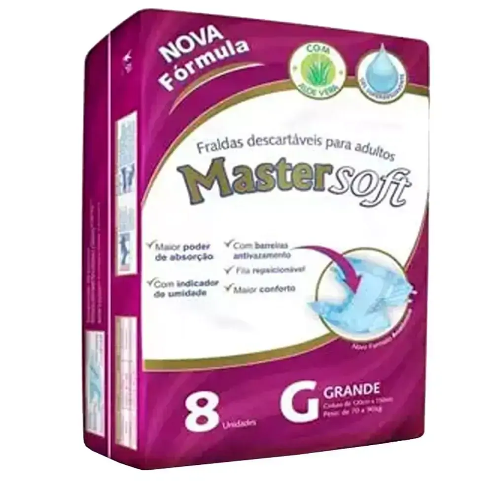 Fralda Geriatrica Masterfral G com 8